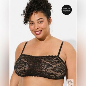 New torrid Unlined Lace Bandeau sz 4